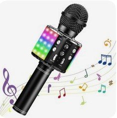 Караоке-мікрофон із гучномовцем чорний 8995 8995 фото