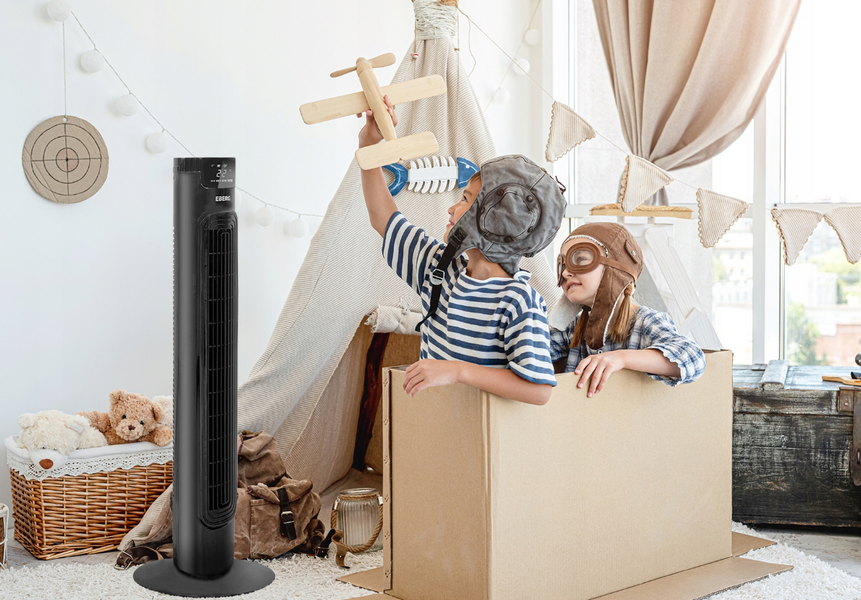 Колонный вентилятор EBERG Airo 85 черный Airo 85 фото