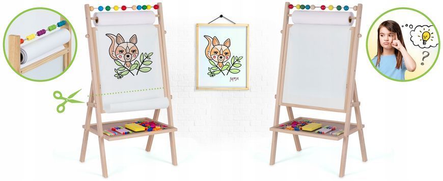 Дошка для малювання RicoKids 43 x 89 см 780200 фото