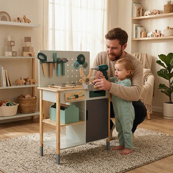 Дитяча дерев&rsquo;яна майстерня з інструментами Gotel B70P B70P фото