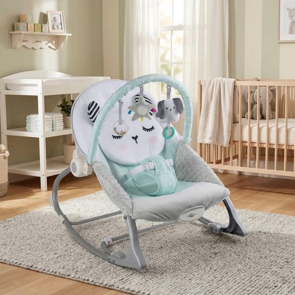 Колыбель-качалка с вибрацией Ricokids мята 7324 7324 фото
