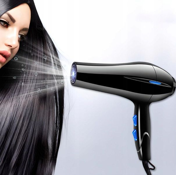 Фен для волосся 800 Вт чорний HAIRDRYER HAIRDRYER фото