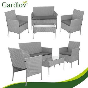 Садові меблі із сірого ротанга Gardlov 26910 26910 фото