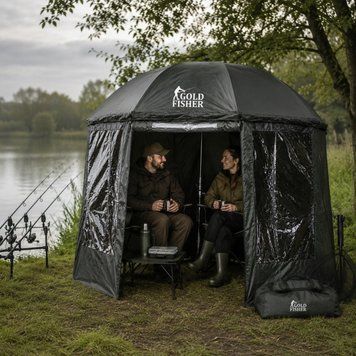 Рибальська парасолька намет Gold Fisher JUKON з чохлом  Fisher JUKON фото