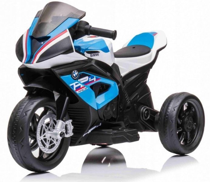 Дитячий акумуляторний мотоцикл BMW HP4 синього кольору 5008 фото