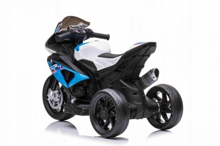 Дитячий акумуляторний мотоцикл BMW HP4 синього кольору 5008 фото