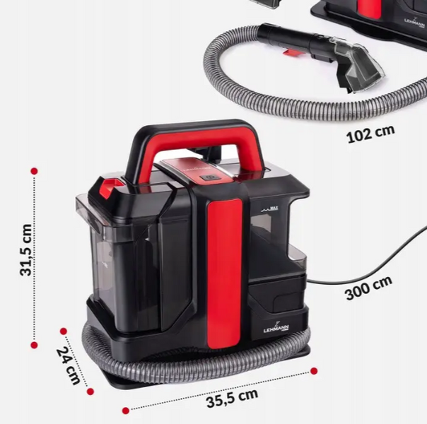 Пилосос для вологого та сухого прибирання м'яких меблів Lehmann EasyWash 450W LHOSW-4508 фото