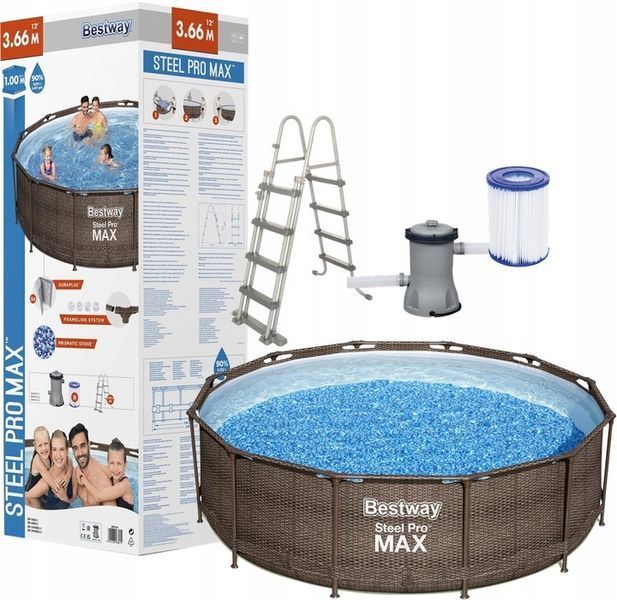 Каркасний басейн 366х100см Bestway 56709 56418 фото