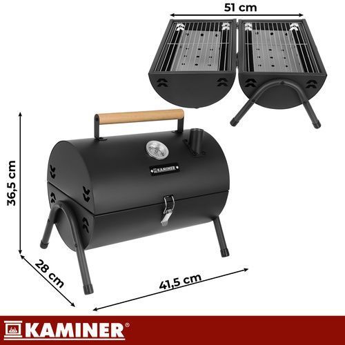Садовий туристичний мангал Kaminer 38х30х40см 27322 фото